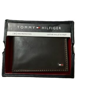 TOMMY HILFIGER MEN'S BILLFOLD RFID PROTECTION LEATHER WALLET & VALET 31HP220110