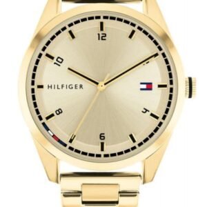 TOMMY HILFIGER MEN'S GOLD-TONE STAINLESS STEEL WATCH – 1710457