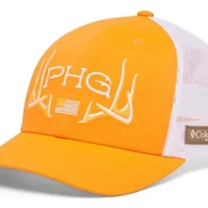 Gorra Columbia Premium Black Phg Antlers Naranja Ajustable