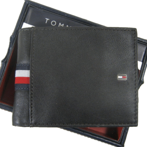 BILLETERA TOMMY HILFIGER DARK BROWN RFID PROTECTION 31HP220113