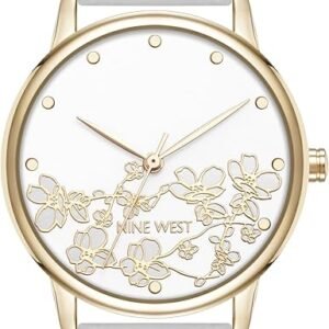 NINE WEST FLORAL DIAL STRAP NW-3146FLWT