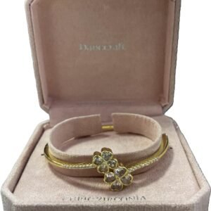 PULSERA CON BAÑO DE ORO Y PIEDRAS DE ZIRCONIA DANECRAFT