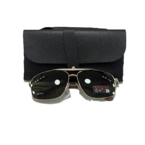 GUESS GO00063 32N – AVIATOR SUNGLASSES / GOLD FRAME / SMOKE LENS / 63MM + ESTUCHE GRATIS