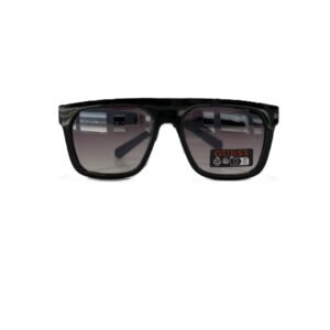 GUESS GO00068 01C – SQUARE SUNGLASSES / SHINY BLACK / GRADIENT GRAY / 55MM