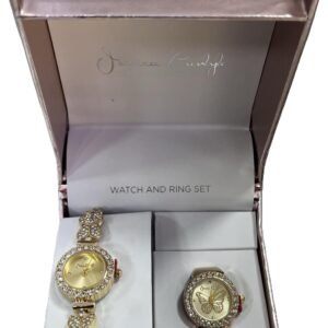 JESSICA CARLYLE WATCH AND RING SET BUTTERFLY
