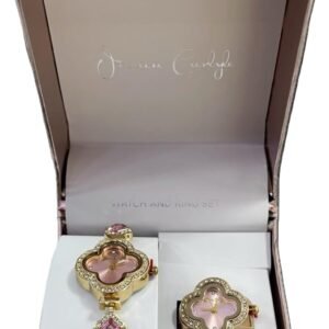 JESSICA CARLYLE WATCH AND RING SET CLOVER