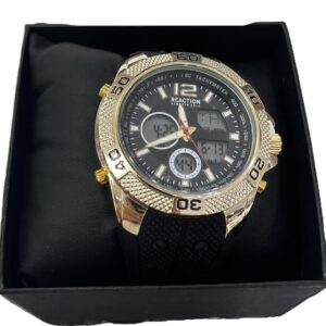 KENNETH COLE REACTION MEN'S ANALOG DIGITAL WATCH SILICONE STRAP KRWGP21887