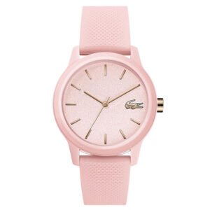 LACOSTE THE 12.12 PINK SILICONE LADIES WATCH