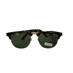 TOMMY HILFIGER BRYAN CLUB HALF RIM SUNGLASSES BROWN TORTOISE GREEN LENS BRYAN MP OU107