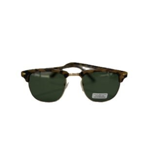 TOMMY HILFIGER BUCKLEY POLARIZED MM OU468P SQUARE CLUB SUNGLASSES TORTOISE FRAME GREEN LENS
