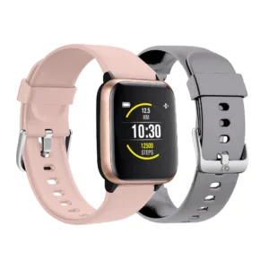 SMARTWATCH Q7 FITNESS TRACKER WITH 2 STRAP PINK AND GRAY