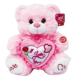OSO DE PELUCHE 10" ROSADO I LOVE YOU VB0910PK-I