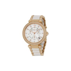 MICHAEL KORS PARKER MK5774 – ROSE GOLD-TONE / WHITE ACETATE / CHRONOGRAPH