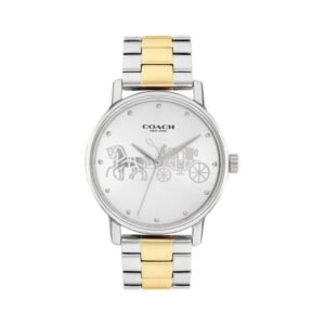 COACH NEW YORK SILVER DIAL AND STAINLESS STEEL STRAP MEN WATCH 14503943